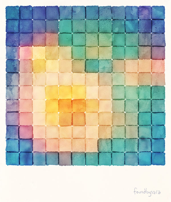 Polaroid Pixels VII (Bloom)