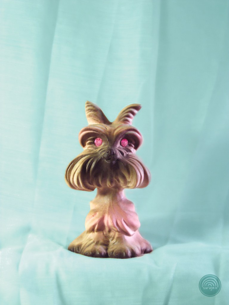 Demon Puppy with Plastic Gemstone Eyes